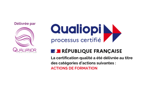 Certifie Qualiopi au titre de la categorie d'actions suivante : actions de formation
