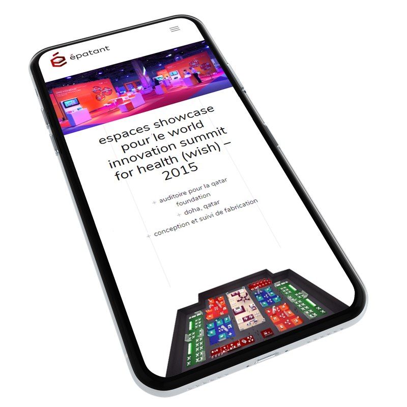 Smartphone affichant une interface utilisateur.